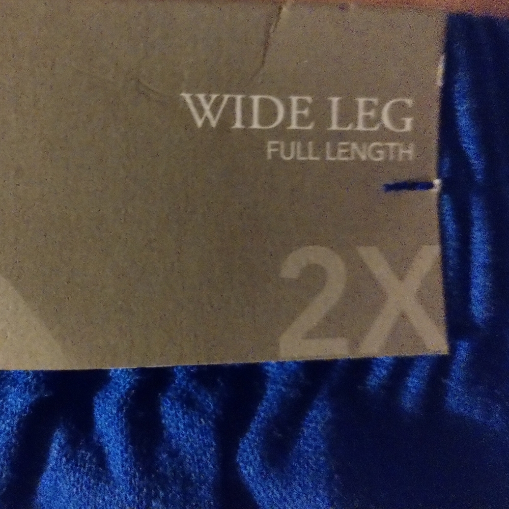 Blue Button-Accent Women's Pants - Picture 4 of 7